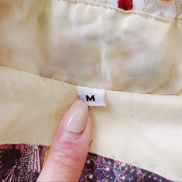 BIYA Johnny Was Embroidered Silk Coat Size M - Picture 7 of 8